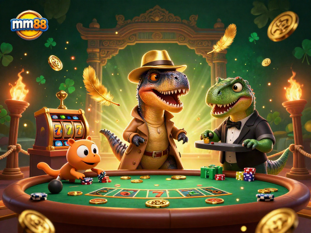 Experience thrilling gameplay at mm88 with a dino card counter and exciting casino action.