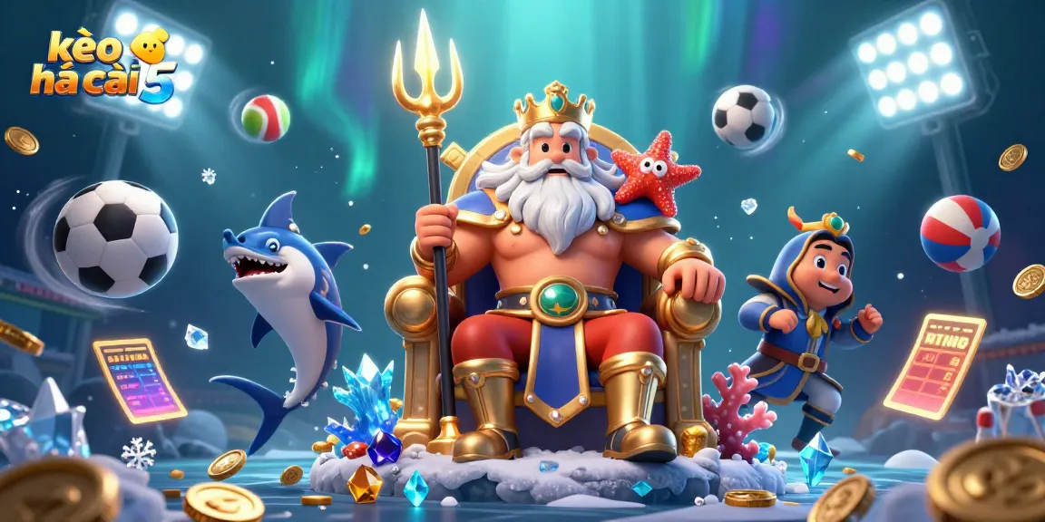 Engage with kèo nhà cái 5 sports betting concepts showcased in a vibrant underwater scene.