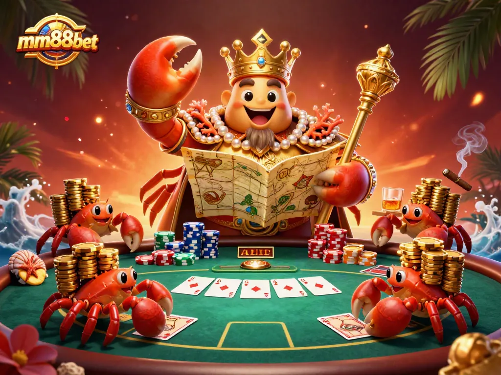 Experience thrilling poker action with the mm88bet crab emperor and vibrant game elements.