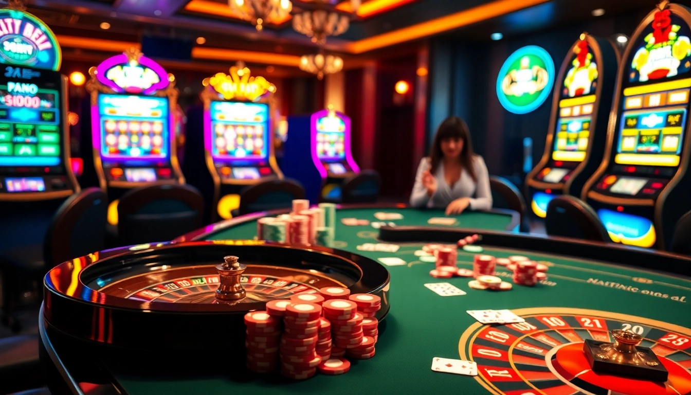 Experience thrilling gameplay at 77ball com with vibrant casino tables and poker action.