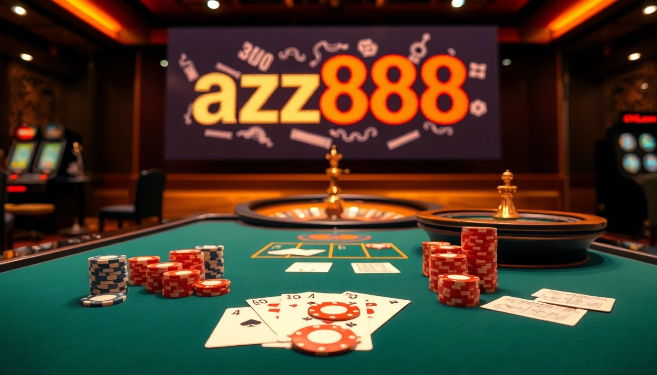 Experience high-stakes action at az888's sophisticated poker table, enhancing your gaming strategy.