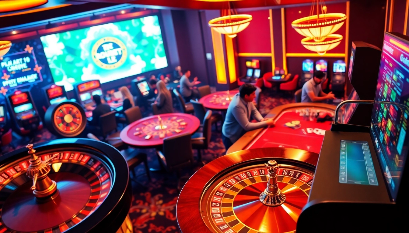 Experience online thrills at c54.gb.net with vibrant casino games and players enjoying the excitement.