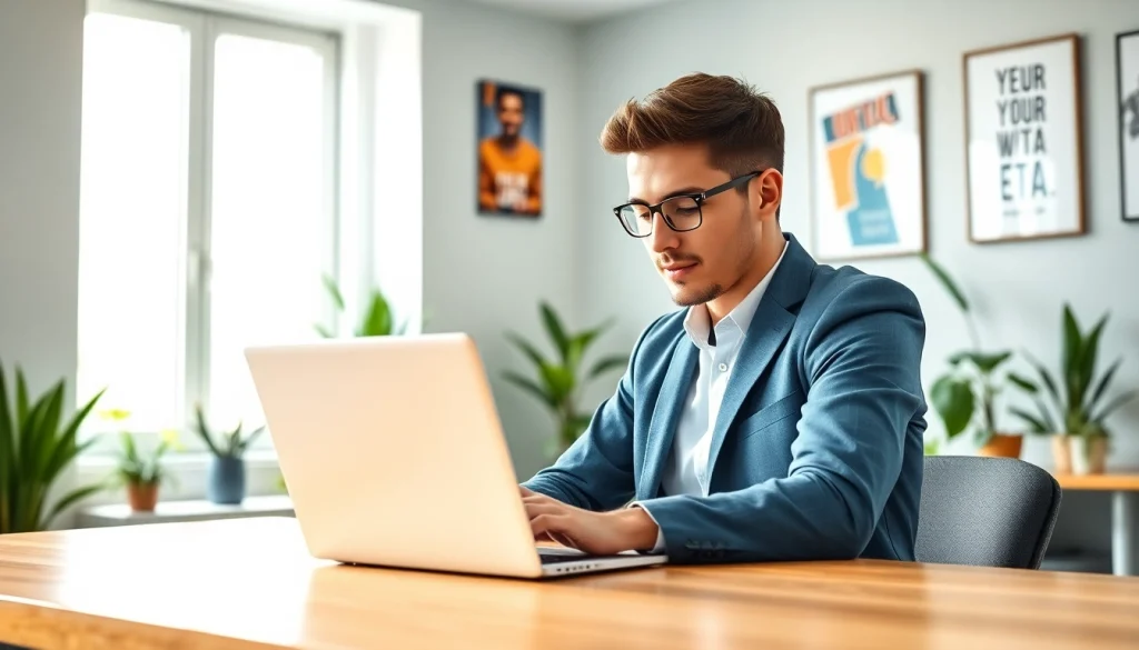 Complete the eta uk application form with confidence and professionalism in a bright office.