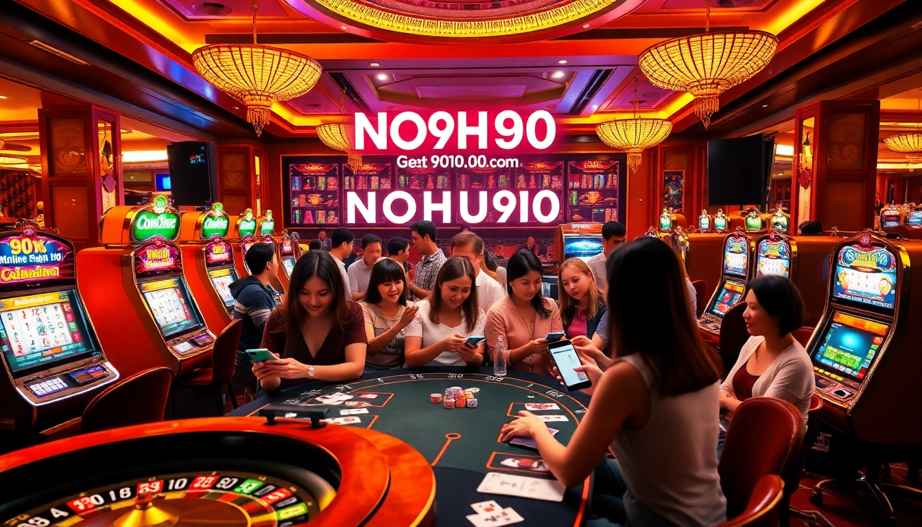 Experience the excitement of online gambling at https://nohu90a.uk.com/ with vibrant casino tables and engaging players.