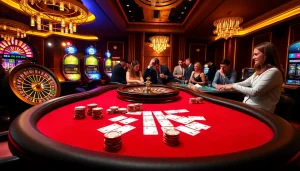 Experience excitement and luxury at 888vi 22vip's vibrant casino scene with poker games and roulette.