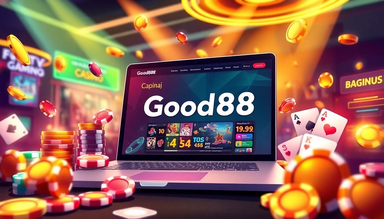 Experience the thrill of gaming at good88.hu.net with a vibrant online casino scene featuring engaging game elements.