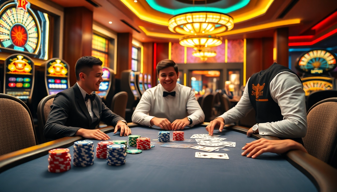 Engage with thrilling poker action at 89bet.com, featuring vibrant chips and professional gameplay.
