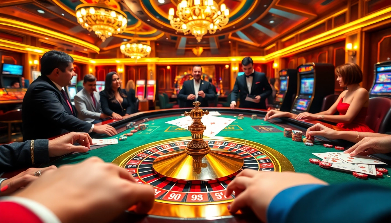 G28 casino experience featuring vibrant roulette tables, poker chips, and professional dealers in an exciting gambling atmosphere.