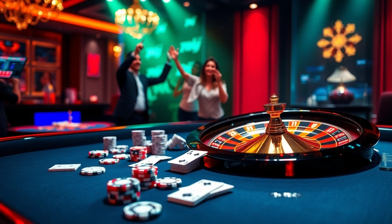 Experience the excitement of 789win vip with vibrant casino tables and dynamic gaming elements.