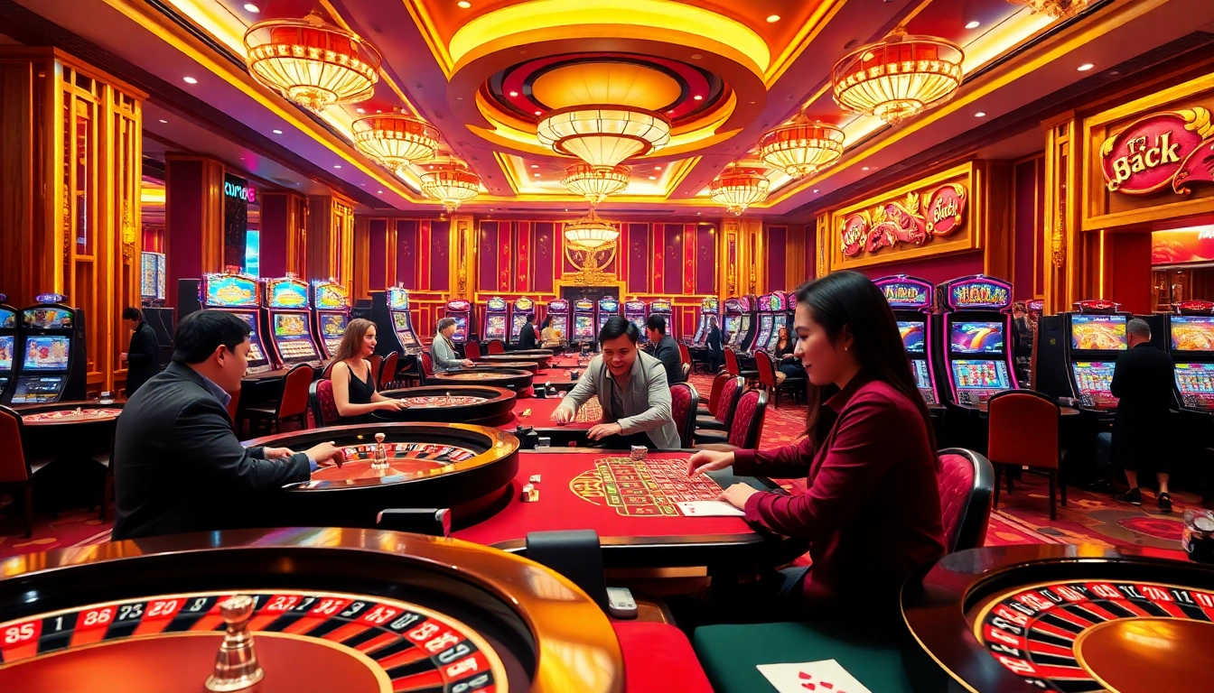 Experience the excitement of casino gaming with the NK88 APP, featuring vibrant gaming tables and thrilling action.