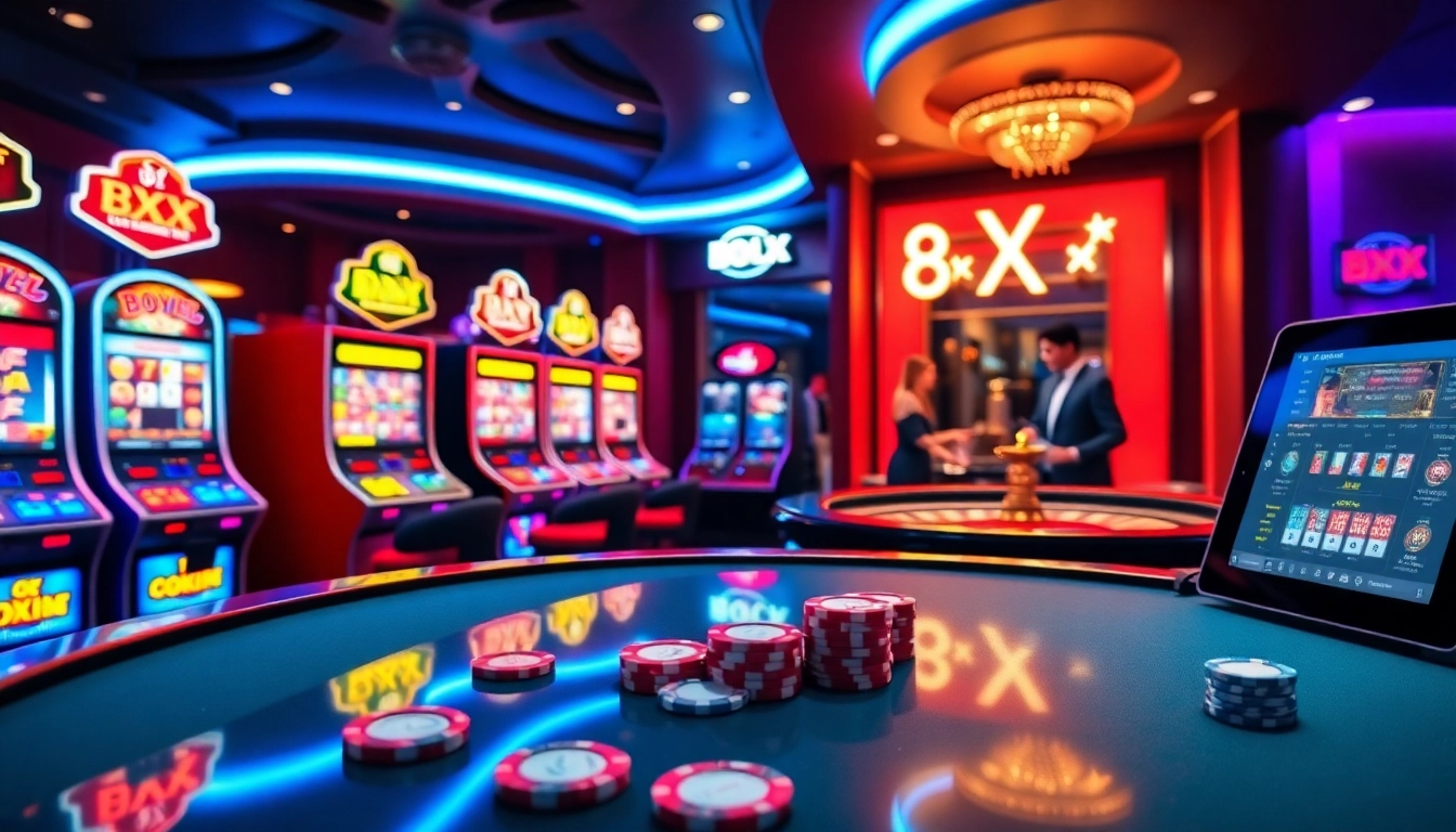Engage in the thrilling 8XX slot experience with vibrant machines and exclusive gaming atmosphere.