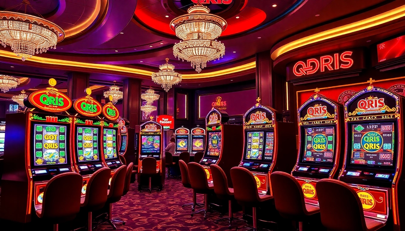 Engage with slot qris excitement at vibrant casino slot machines featuring QRIS symbols.