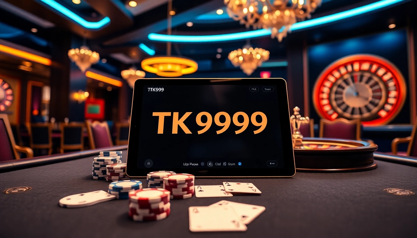 Engaging with TK999 through online casino games, showcasing vibrant gameplay.