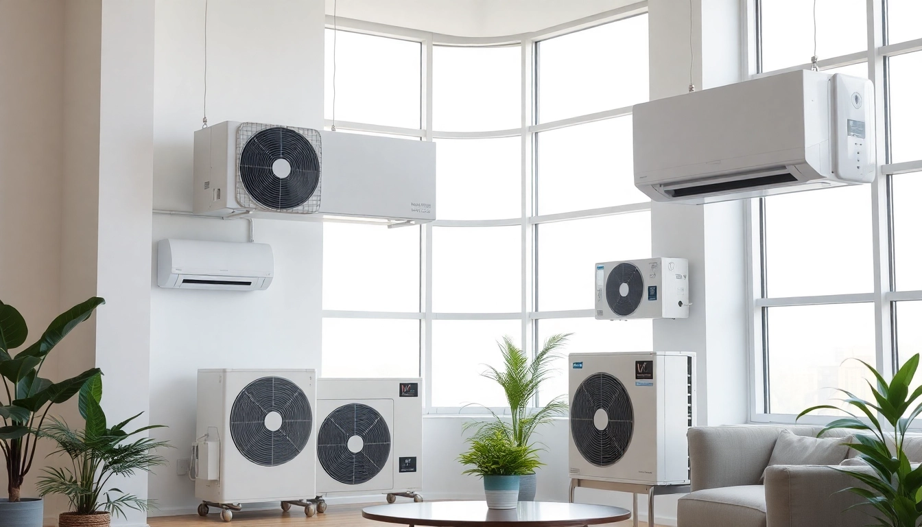 Showcasing mini split ac units in a stylish indoor environment.