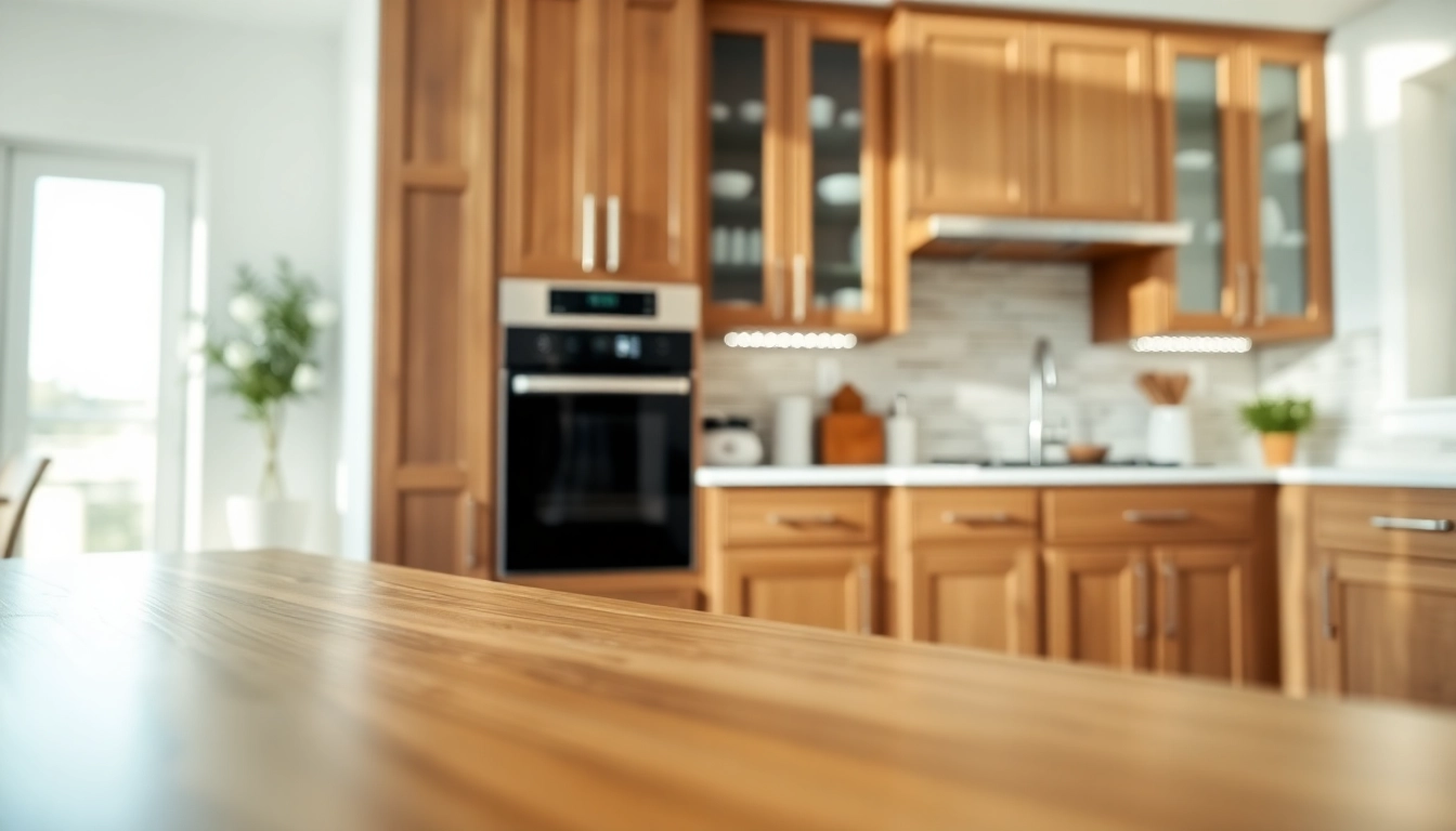Cabinet Refacing Clearwater FL elevating a modern kitchen with shiny, updated cabinets.