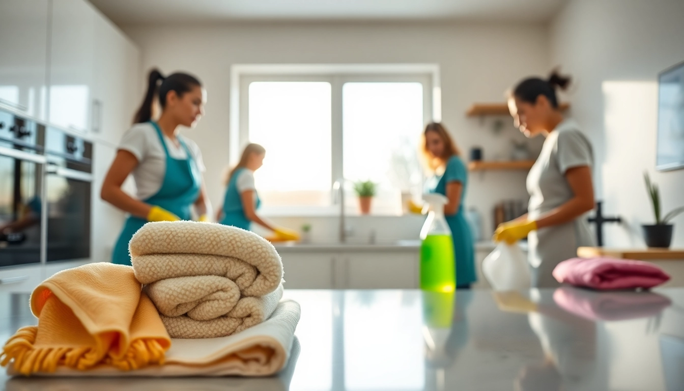 Efficient cleaning services near me in action, showcasing a spotless home environment.
