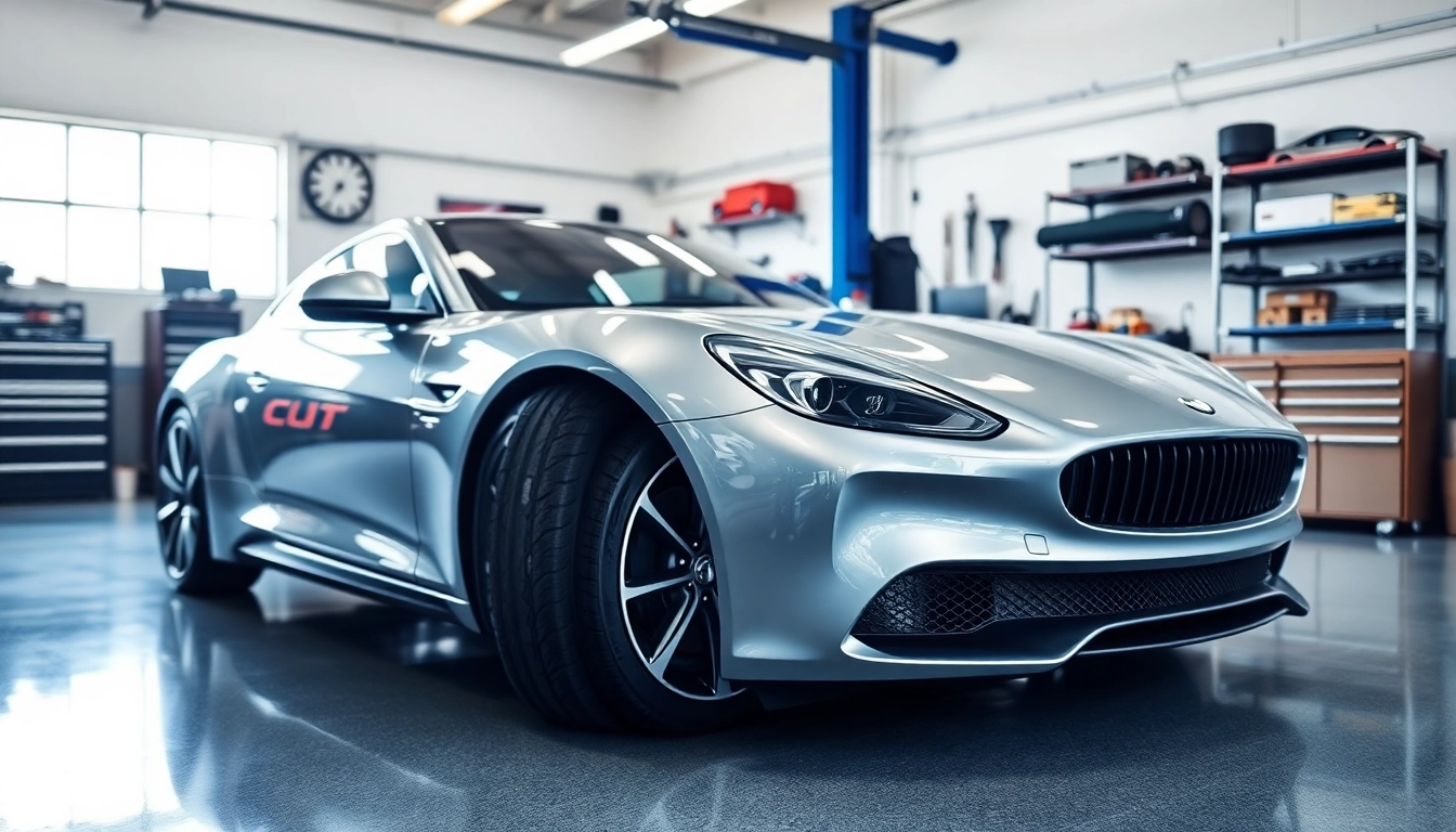Windsor car service highlighting a luxury vehicle in a modern and inviting garage.