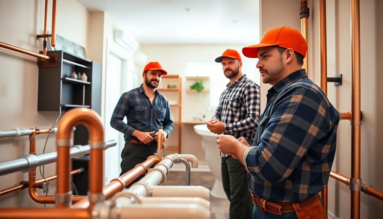 Expert whole house repiping services Tampa displayed by a professional plumbing team at work.