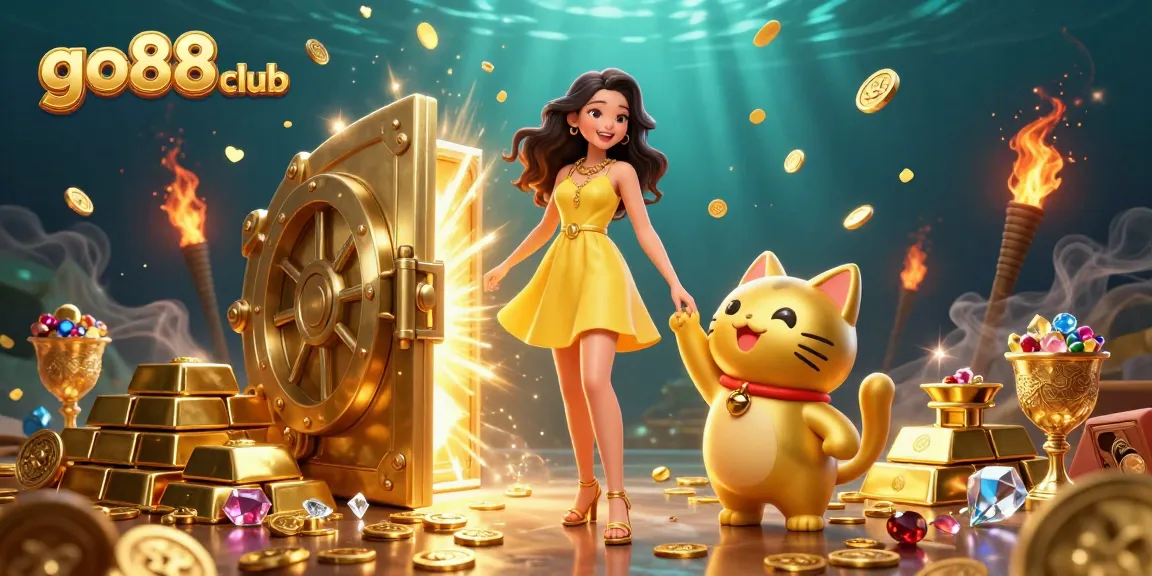Experience the thrill of go88 club with vibrant casino games featuring golden elements and heartwarming characters.
