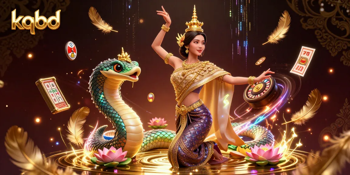 Engage in exciting kqbd visuals with a graceful dancer and vibrant gambling elements cascading in a rich scene.