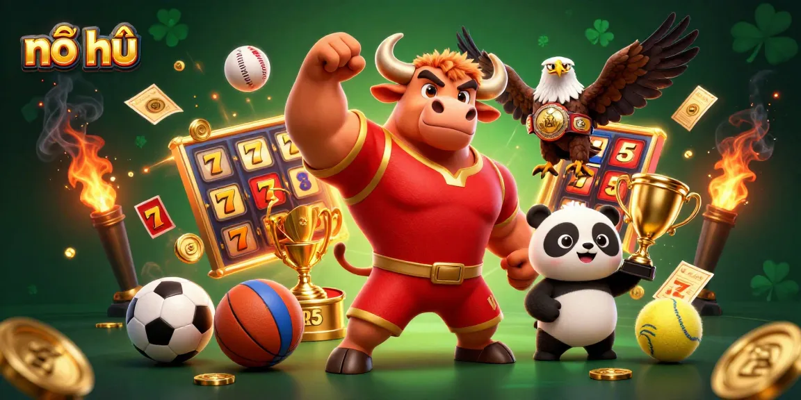 Engage with the dynamic nổ hũ slots experience featuring festive characters and vibrant game elements.