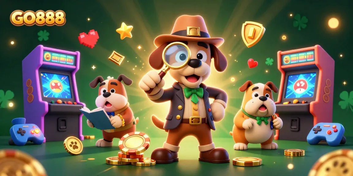 Discover vibrant gaming action with GO888 in an exciting casino scene featuring clues and treasure.