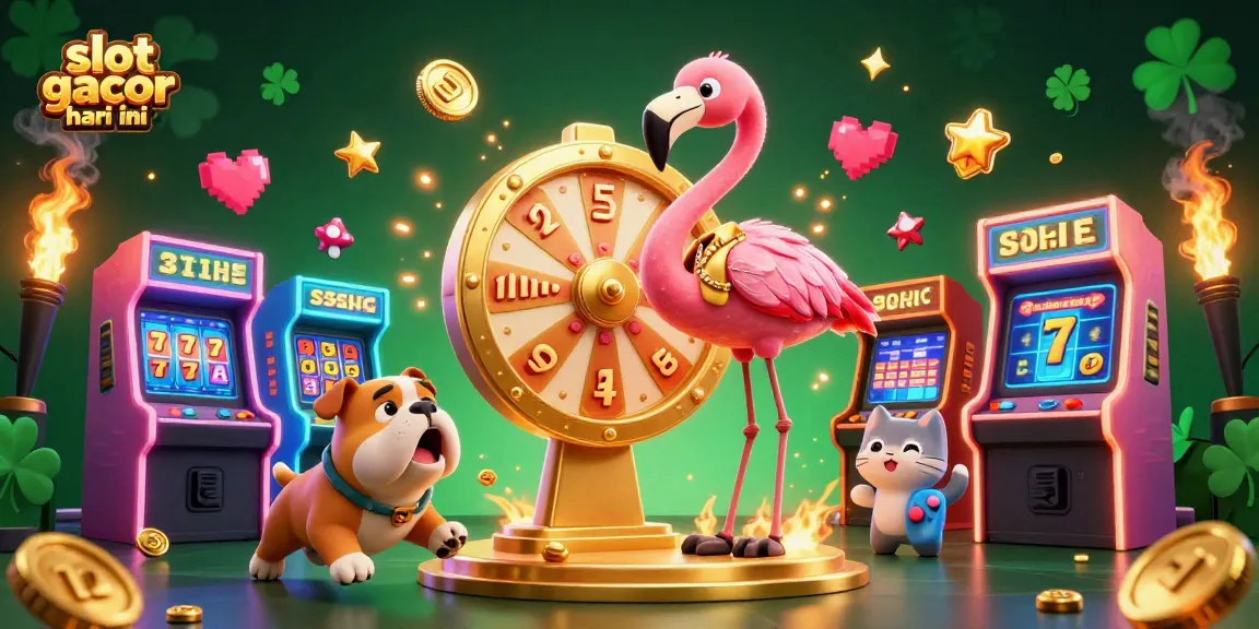 Engaging slot gacor hari ini promotion illustration showcasing exciting gameplay and colorful casino elements.
