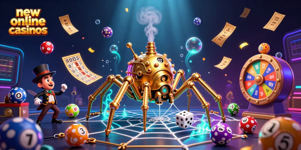 Experience thrilling gameplay at new online casinos with vibrant elements and engaging visuals.