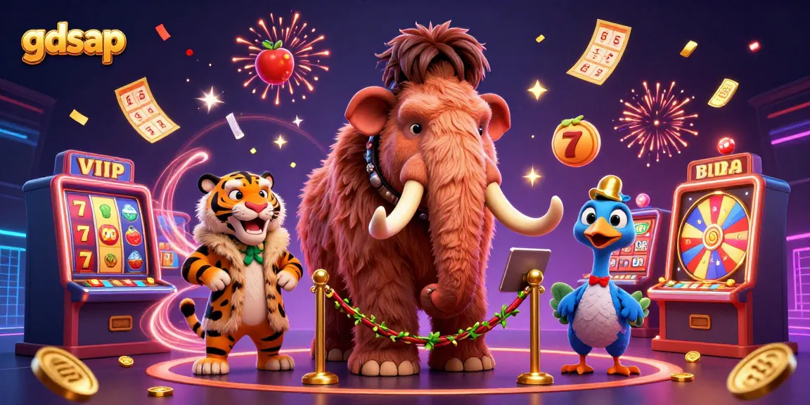 Experience gdsap's exciting gaming world with vibrant characters and dynamic slot elements!